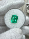 3.30 Carat 10.5x8.4 GLOWING Green Natural Loose Colombian Emerald-Emerald Cut