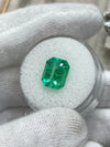 3.30 Carat 10.5x8.4 GLOWING Green Natural Loose Colombian Emerald-Emerald Cut