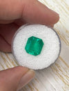 4.12 Carat 10.5x9.7 Vivid Yellowish Loose Colombian Emerald-Emerald Cut