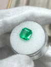 3.39 Carat 9x9 Vivacious Green Natural Loose Colombian Emerald-Asscher Cut