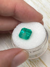 4.22 Carat 9x9 Vivid Muzo Natural Loose Colombian Emerald-Asscher Cut
