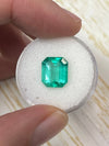 4.24 Carat 10.6x9 Bluish Green Natural Loose Colombian Emerald-Classic Emerald Cut