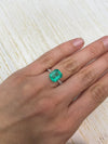 4.24 Carat 10.6x9 Bluish Green Natural Loose Colombian Emerald-Classic Emerald Cut