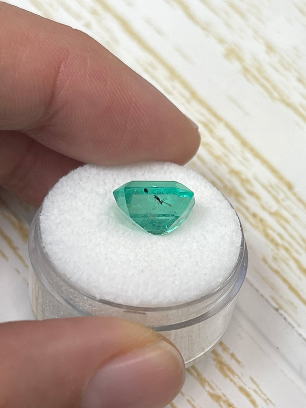 4.29 Carat 11x8 Medium Green Natural Loose Colombian Emerald-Emerald Cut