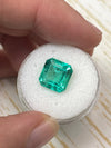 4.33 Carat 10x10 Vibrant Loose Colombian Emerald-Asscher Cut
