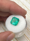 4.33 Carat 10x10 Vibrant Loose Colombian Emerald-Asscher Cut