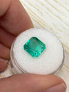 4.53 Carat 10x10 Vibrant Loose Colombian Emerald-Asscher Cut