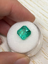 4.53 Carat 10x10 Vibrant Loose Colombian Emerald-Asscher Cut