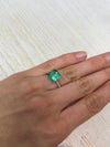 4.53 Carat 10x10 Vibrant Loose Colombian Emerald-Asscher Cut