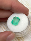 4.93 Carat 11x9 Limish Green Natural Loose Colombian Emerald-Classic Emerald Cut