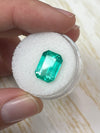5.54 Carat 12.5x9 Spring Green Natural Loose Colombian Emerald-Elonageted Emerald Cut