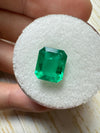 2.01 Carat 9x7.5 Deep Green Natural Loose Colombian Emerald-Emerald Cut