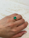 2.01 Carat 9x7.5 Deep Green Natural Loose Colombian Emerald-Emerald Cut