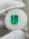 4.43 Carat 11x9 Jyotish Green Natural Loose Colombian Emerald-Emerald Cut