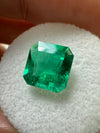2.84 Carat 9x9 Vivid Muzo Natural Loose Colombian Emerald-Asscher Cut
