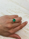 2.84 Carat 9x9 Vivid Muzo Natural Loose Colombian Emerald-Asscher Cut