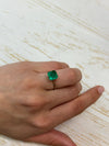 2.84 Carat 9x9 Vivid Muzo Natural Loose Colombian Emerald-Asscher Cut