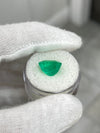 5.75 Carat 11.5x10 Freckled Medium Green Natural Loose Colombian Emerald-Emerald Cut
