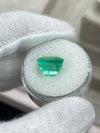 6.07 Carat 10.7x10 Yellowish Green Natural Loose Colombian Emerald-Asscher Cut