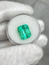 6.79 Carat 12x10 Luminous Natural Loose Colombian Emerald-Classic Emerald Cut- Ethically Mined Emerald