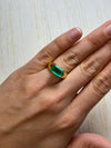 3.40 Carat GIA Certified Vivid Bluish Green Natural Loose Colombian Emerald-Elongated Emerald Cut