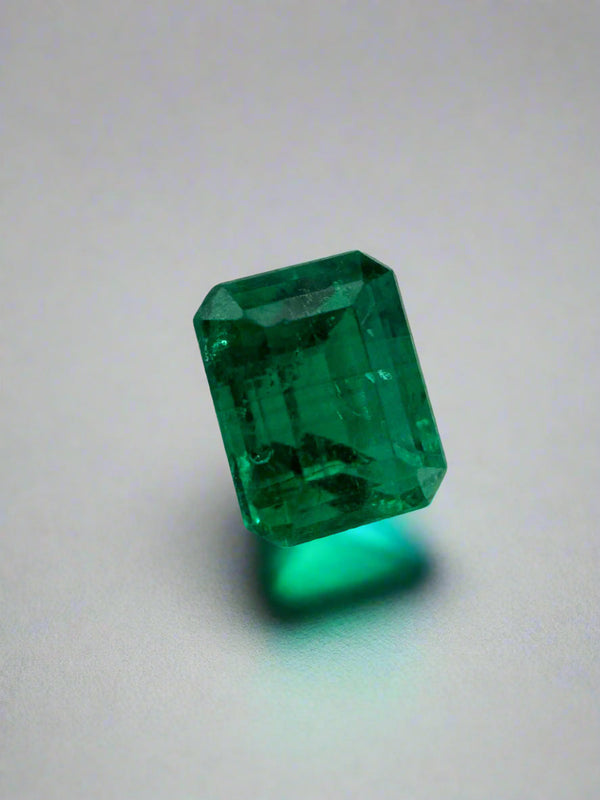 0.62 Carat 5x4 AAA+ Fine Loose Colombian Emerald-Emerald Cut