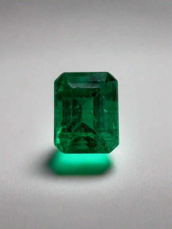 0.62 Carat 5x4 AAA+ Fine Loose Colombian Emerald-Emerald Cut