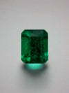 0.85 Carat 5.8x4.7 AAA+ Fine Loose Colombian Emerald-Emerald Cut