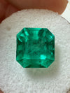 4.83 Carat 10x10 Bluish Loose Colombian Emerald-Asscher Cut
