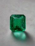 0.90 Carat 5.8x5.4 AAA+ Fine Loose Colombian Emerald-Asscher Cut