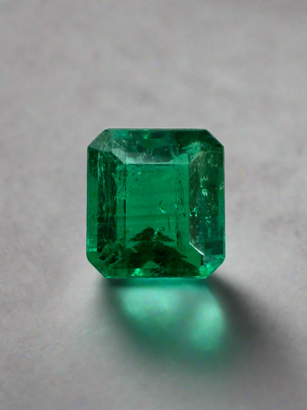 0.90 Carat 5.8x5.4 AAA+ Fine Loose Colombian Emerald-Asscher Cut