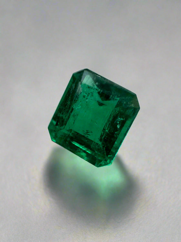 0.90 Carat 5.8x5.4 AAA+ Fine Loose Colombian Emerald-Asscher Cut