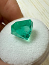 4.83 Carat 10x10 Bluish Loose Colombian Emerald-Asscher Cut
