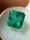 5.98 Carat 10x9 Crystal Clean Green Natural Loose Colombian Emerald-Emerald Cut