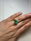 5.98 Carat 10x9 Crystal Clean Green Natural Loose Colombian Emerald-Emerald Cut