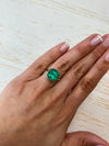 7.38 Carat 11.5x11.5 Intense Bluish Green Natural Loose Colombian Emerald-Asscher Cut