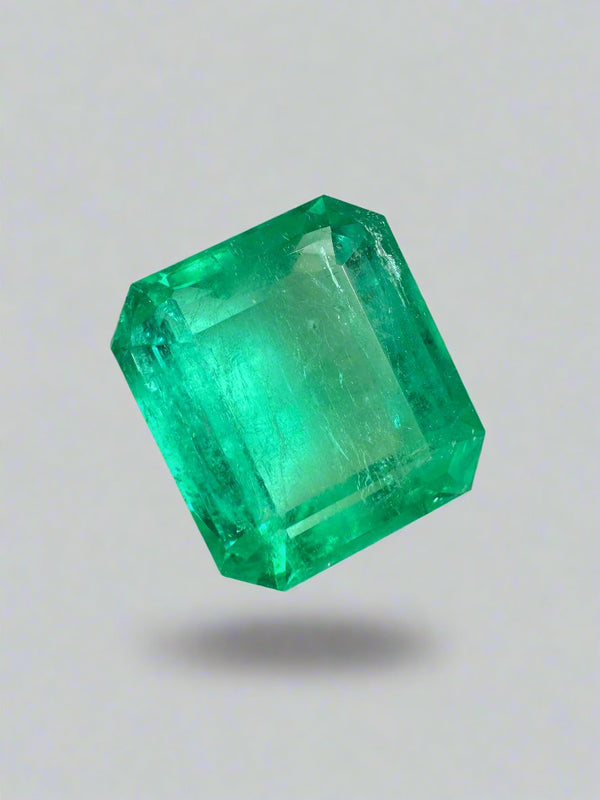 Large 13.82 Carat 15x14 Loose Colombian Emerald- Emerald Cut