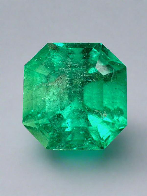 Large 14.83 Carat Large 15x14 AAA+ Loose Colombian Emerald- Asscher Cut