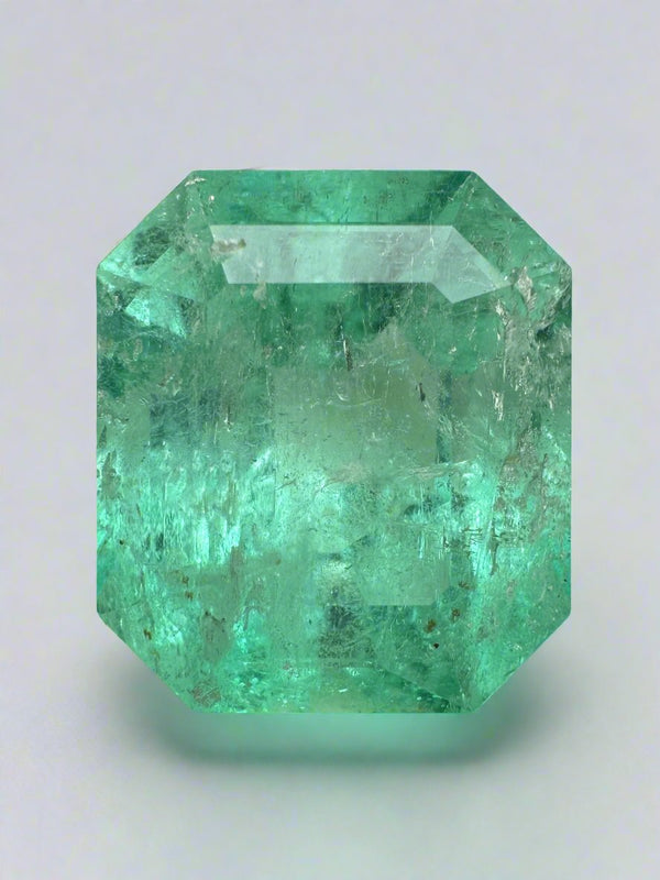 Large 20.44 Carat 18x16 XL Medium Loose Colombian Emerald- Emerald Cut
