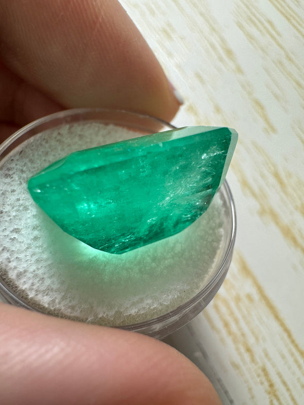 Large 22.54 Carat HUGE 19x16.5 Classic Natural Loose Colombian Emerald- Emerald Cut