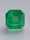 5.57 Carat 10x10 Medium Yellowish Loose Colombian Emerald-Asscher Cut