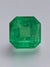 5.57 Carat 10x10 Medium Yellowish Loose Colombian Emerald-Asscher Cut