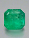 6.19 Carat 10x10 Medium Neon Yellowish Loose Colombian Emerald-Asscher Cut