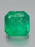 6.19 Carat 10x10 Medium Neon Yellowish Loose Colombian Emerald-Asscher Cut