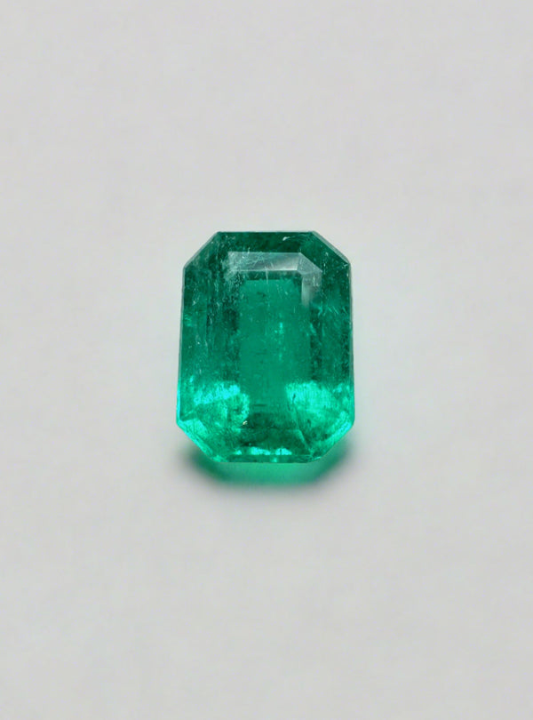 1.31 Carat 8x6 Fine Loose Colombian Emerald-Emerald Cut
