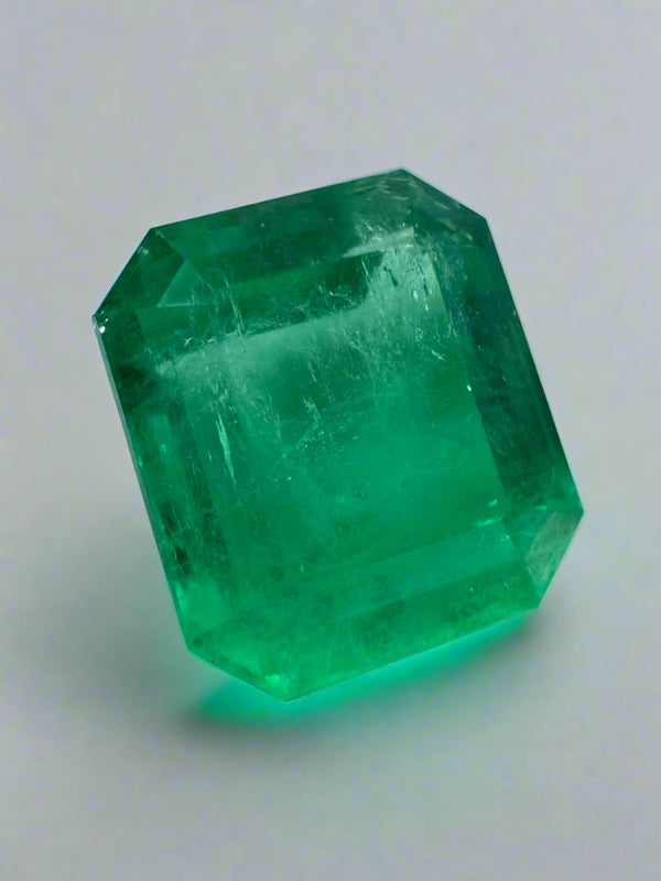 8.98 Carat 13x11 Vivid Loose Colombian Emerald-Emerald Cut