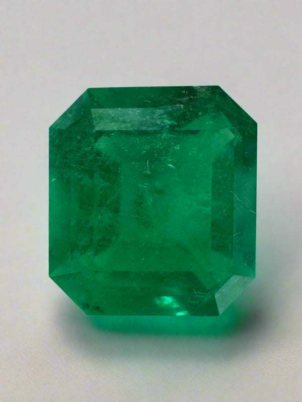 10.13 Carat 14x13 Muzo Deep Jungle Natural Loose Colombian Emerald-Emerald Cut