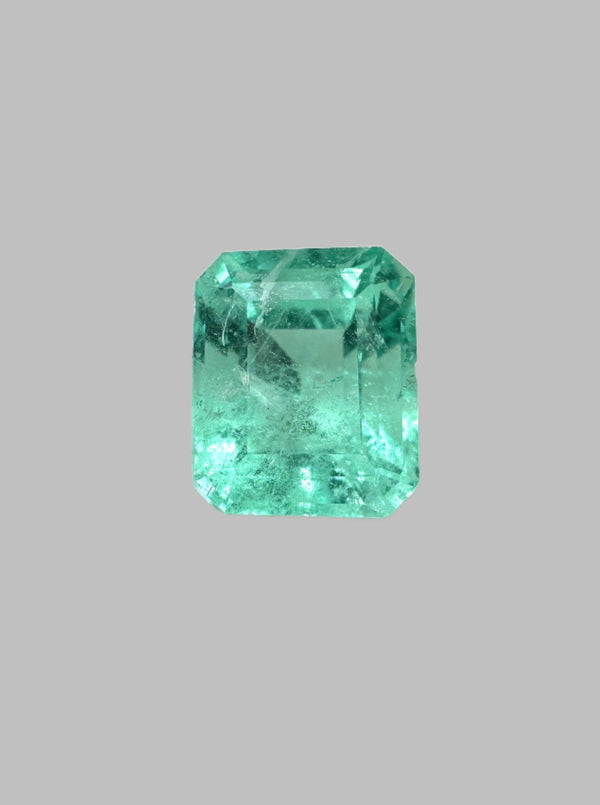 1.48 Carat Emerald Cut Natural Unset Colombian Emerald