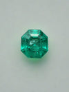 1.50 Carat 7x7 Bluish Green Octagon Cut Natural Unset Colombian Emerald