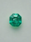 1.50 Carat 7x7 Bluish Green Octagon Cut Natural Unset Colombian Emerald
